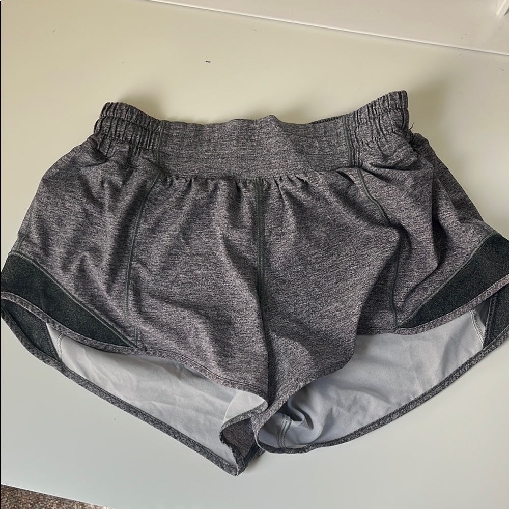 Women’s Athletic Running Shorts - Heather Gray. Lulu Lemon Shorts